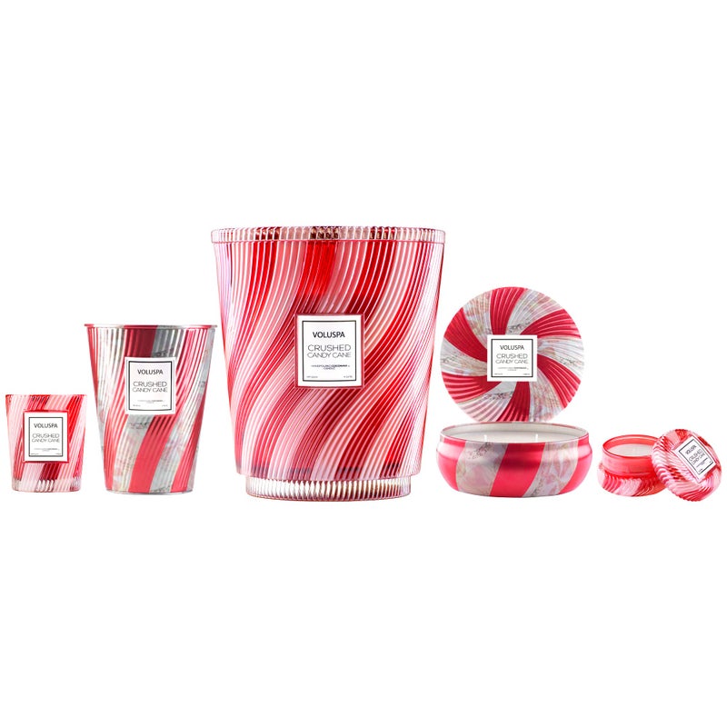 Voluspa Crushed Candy Cane Candle | Classic Boxed Candle | 6.5 Ounces | 40 Hour Burn Time |Coconut Wax for Clean Burning | Non-Toxic - Image 5